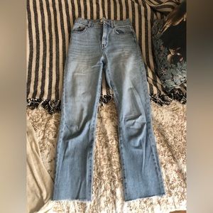 & Other Stories high waisted cropped denim